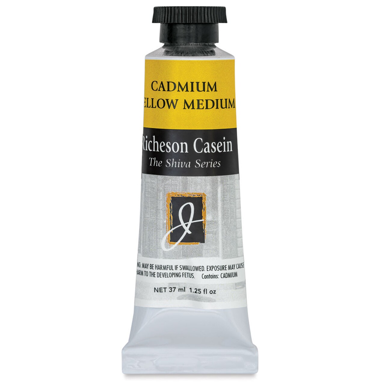 Richeson Casein Paint the Shiva Series - Cadmium Yellow Medium, 37 ml tube